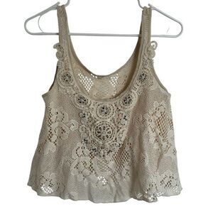 Willow and Clay cream‎ Crop Top size XS